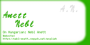 anett nebl business card